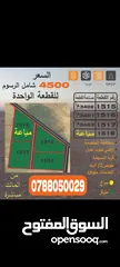  1 أرض للبيع من المالك 3 دونم 400 م بجنوب عمان منطقة المسيطبة لواء أم الرصاص  شامل الرسوم