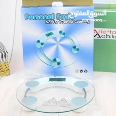  9 ميزان الجسم الالكتروني الاصلي الثقيل الميزان المطور الزجاجي وزن الجسم  180 كيلو