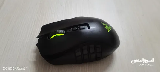  9 Mouse razer naga pro ماوس مخصص لمحترفي الاعاب وخاصه العاب MMO و RPG ويتميز بدقه عالي جداً