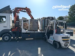  3 تأجير الرافعات الشوكيه وتنزيل جميع انواع البضائع وتأجير يومي وشهري