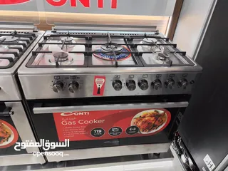  2 عرض نااار على فرن كونتي 90 سم ستيل فل سيفتي كامل مناصب ثقيله هافي ديوتي