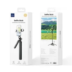  5 WiWU 360 Degree free Rotative Selfie Stick with  -NEW -MEGAByte