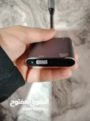  13 مدخلHDMI to type c ومدخلtype C hub 4 in 1 ل MacBook و للهواتف