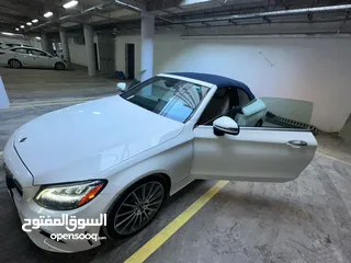  4 السلام عليكم  Mercedes C class 2019 Convertible (كشف)   فول مواصفات  دبل ماوس 4 كامرات  حساس امامي خ