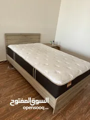  2 120*200 single bed with mattress 30 cm