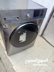  2 غسالة نوعية Midea 9k inverter  شغاله 100%