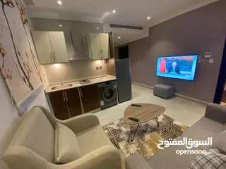  10 شقه غرفه وصاله فاخره الايجار الشهري apartment one bedroom with living room monthly rent