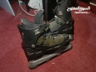  2 سكيت روسيز ايطالي اصلي بحال الوكالة roces skate shoes