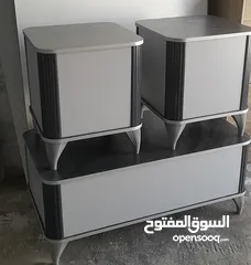  6 طاولات وسط جميع الوان مقاس حسب الطلب جودة عالية مكون من ثلاث قطع خشب ودهان