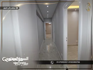  2 شقة للبيع 135م فى سيدى بشر بحرى بين العيسوى وجمال عبد الناصر  تشطيب الترا لوكس