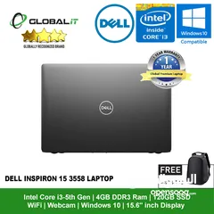  2 DELL Inspiron Intel Core i3 5th Gen 5005U - (8 GB/256 GB SSD/2 GB Graphics) (15.6 inch, Windows 10)