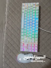  1 كيبورد ألعاب Redragon K552 مع ماوس fantech