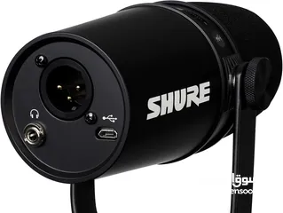  2 Shure MV7  USB & XLR  Microphone