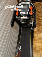  6 جهاز مشي / ركض الكهربائي- تريدميل نوع   world fitness ب عدة ميزات - مستعمل مدة قصيرة
