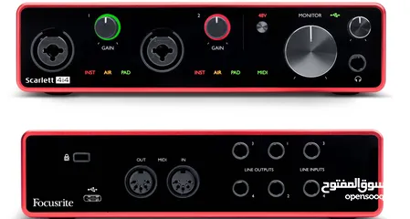  1 Focusrite Scarlett 4i4 Interface