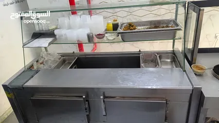  2 عده مطعم حمص فلافل للبيع  كامله