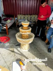  2 نوافير وشلالات مصنعوعه من ألاسمنت والحديد بأسعار و أشكال وأنواع مختلفة تناسب  الجميع  للتواصل واتساب