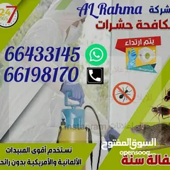 14 شركة الرحمة لمكافحة الحشرات والقوارض جميع مناطق الكويت خدمة 24 ساعة علي مدار اليوم