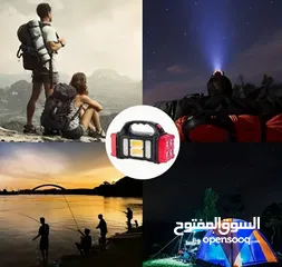  4 مصباح التخييم  متعدد الوظائف من BAIHUIBRI يعمل بالطاقة الشمسية المزدوجة