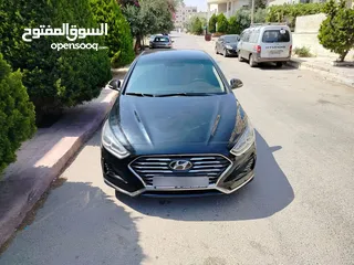  4 هيونداي سوناتا 2018 7جيد بحال الشركه ممشى قليل  استخدام شخصي مرفق ورقة الفحص