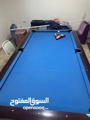  6 طاوله بلياردو بروزنيك اصليه امريكيه   8 قدم  رخام اسود بحاله الوكاله