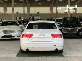  5 اودي A8L كواترو خليجي موديل2013 مالك اول قمه في النضافه الممشى فقط 135000