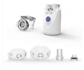  8 جهاز تنفس يعمل بالبخار صغير الحجم ومحمول - اللون أبيض