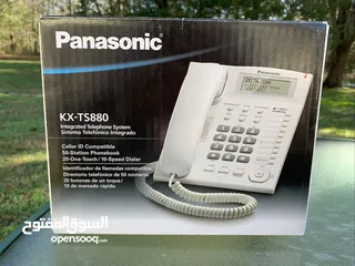  6 تلفون ارضي سلكي باناسونيك  KX-TS880MX Panasonic Single Line KX-TS880MX Corded Landline Phone