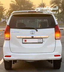  6 TOYOTA AVANZA* Model: 2015 *7 SEATOR