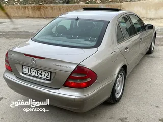  6 مرسيدس E200 موديل 2004 فل فحص كامل بحالة الوكالة