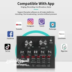  3 مكسر v8 + مايك +ستاند