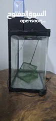  6 Fish Tank with water filter Used and Clean. Filter working condition..