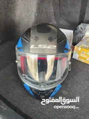  2 خوذه نوع LS2 مع سماعة بلوتوث
