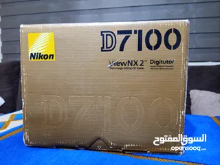  5 كاميرا نيكون 7100 d مع عدستها الاصليه وكاله و جميع اكسسواراها الاصلية