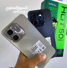  7 جهاز جديد بالكرتونة Hot 50i رام 8 جيجا 128 و  256 مكفول سنة  متوفر توصيل