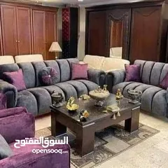  1 الطقم كنب 7مقاعد جميع الالوان متوفره