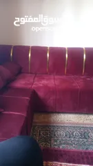  1 طقم كنب خشب لاتيه
