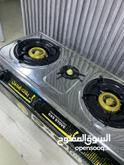  21 غاز 3عيون ستانلس ستيل ثقيل  عيون نحاس ونار حامية ونظام أمان حرق سعر 23دينار فقط لفترة محدودة مكفول