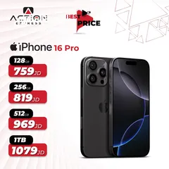  1 Iphone 16 pro 128gb كفالة شرق اوسط 3 سنوات  ايفون 16 برو 128 جيجا