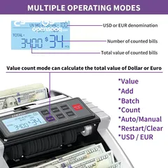  6 ماكنة عد نقود money counter AL-1000