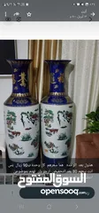  1 ‏luxurious vases in excellent condition   مزهريات فخمة بحاله ممتازة