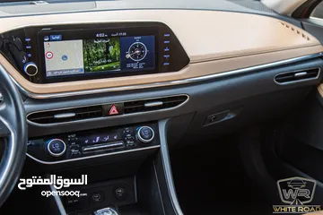  11 Hyundai Sonata 2021 Hybrid  السيارة وارد و صيانة الشركة و قطعت مسافة 125,000 كم فقط