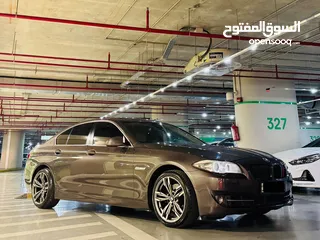  8 ‏‎سيارة BMW520i F10 لون نحاسي ميتالك فل الفل 2013 وارد الشركه تب نظافه