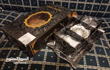  2 طقم قهوة مطلي بالفضة Silver plated coffee set