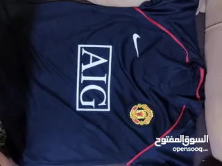  5 تيشيرت رياضة مانشستر يونايتد 2008 كرسيتيانو رونالدو لون اسود الدوري الانجليزي جديد