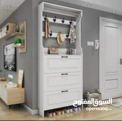  1 الخزانة العملاقة متعددة الاستخدام – ارتفاع 220 سم  إذا بدك ترتّب بيتك بأسلوب راقي وذكي... هاي الخ