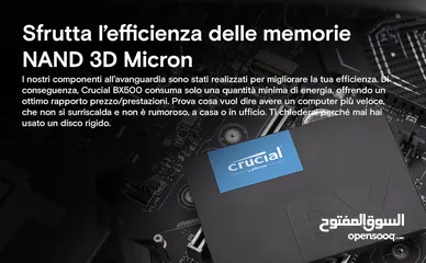  2 هارديسك Crucial BX500 1TB SSD  بالكرتون