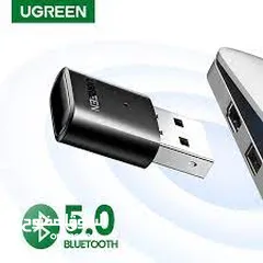  4 UGREEN CM390 USB BLUETOOTH 5.0 ADAPTER يو أس بي فلاش بلوتوث دنجل