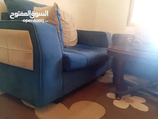  3 طقم كورنر لون ازرق مستعمل