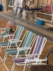  2 كراسي طي للرحلات  والحدائق